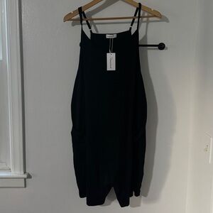 NWT Black Sleeveless Shorts Romper
